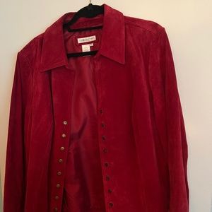 Women’s Red Leather Jacket